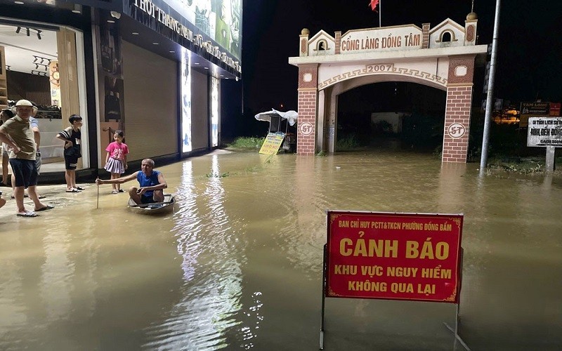 Khu vực cổng làng Đồng Tâm, phường Đồng Bẩm. Ảnh: Tuấn Anh