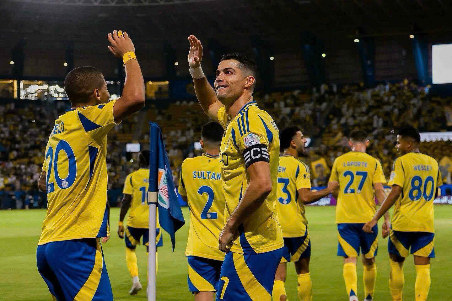 Ronaldo và các đồng đội đang đạt phong độ cao.  Ảnh: Al Nassr