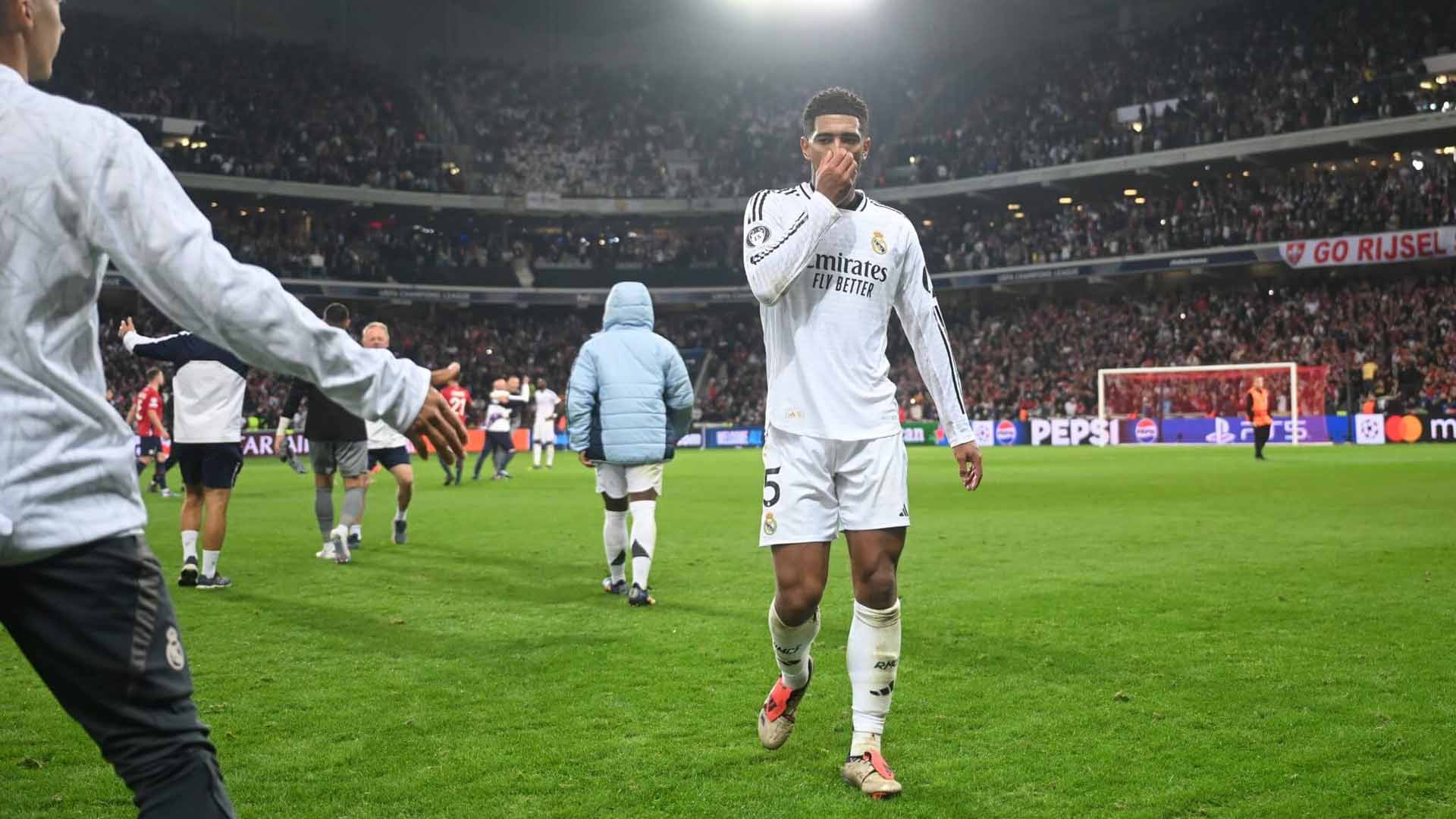 Jude Bellingham không còn bùng nổ với những bàn thắng nữa nhưng anh có vai trò khác quan trọng không kém. Ảnh: UEFA