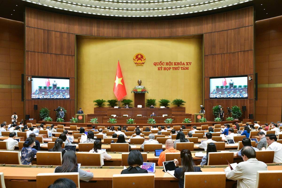 Kỳ họp thứ 8, Quốc hội khóa XV. Ảnh: Phạm Thắng