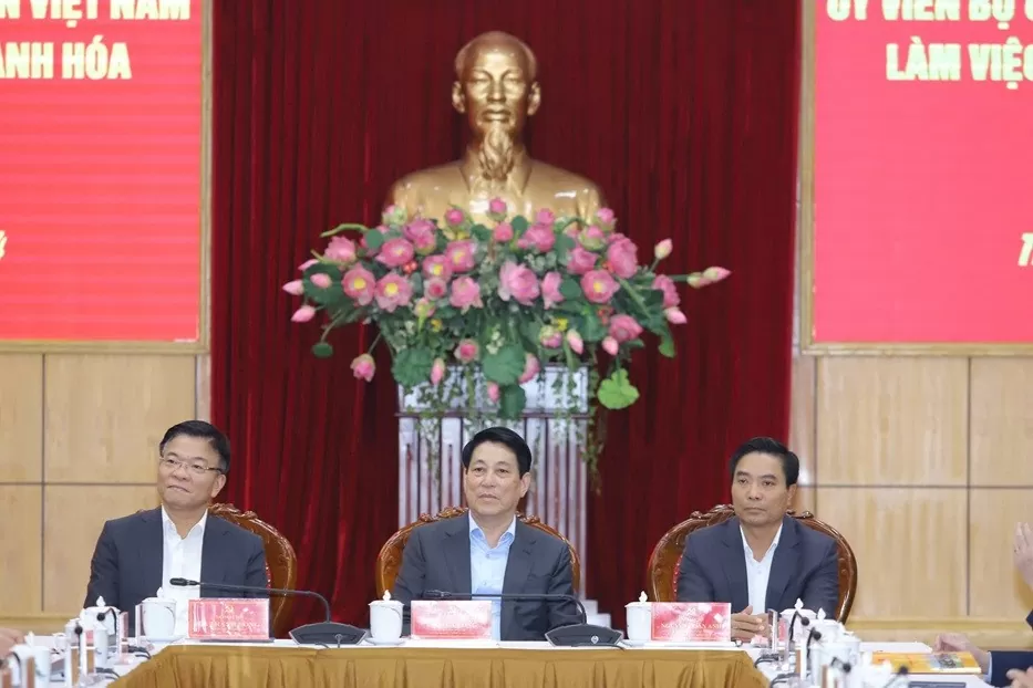 Chủ tịch nước Lương Cường làm việc với Ban Thường vụ Tỉnh ủy Thanh Hoá Chủ tịch nước Lương Cường làm việc với Ban Thường vụ Tỉnh ủy Thanh Hoá