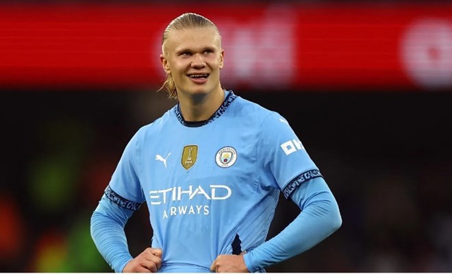 Haaland là niềm hy vọng lớn của Man City ở trận đấu với PSG. Ảnh: Premier League