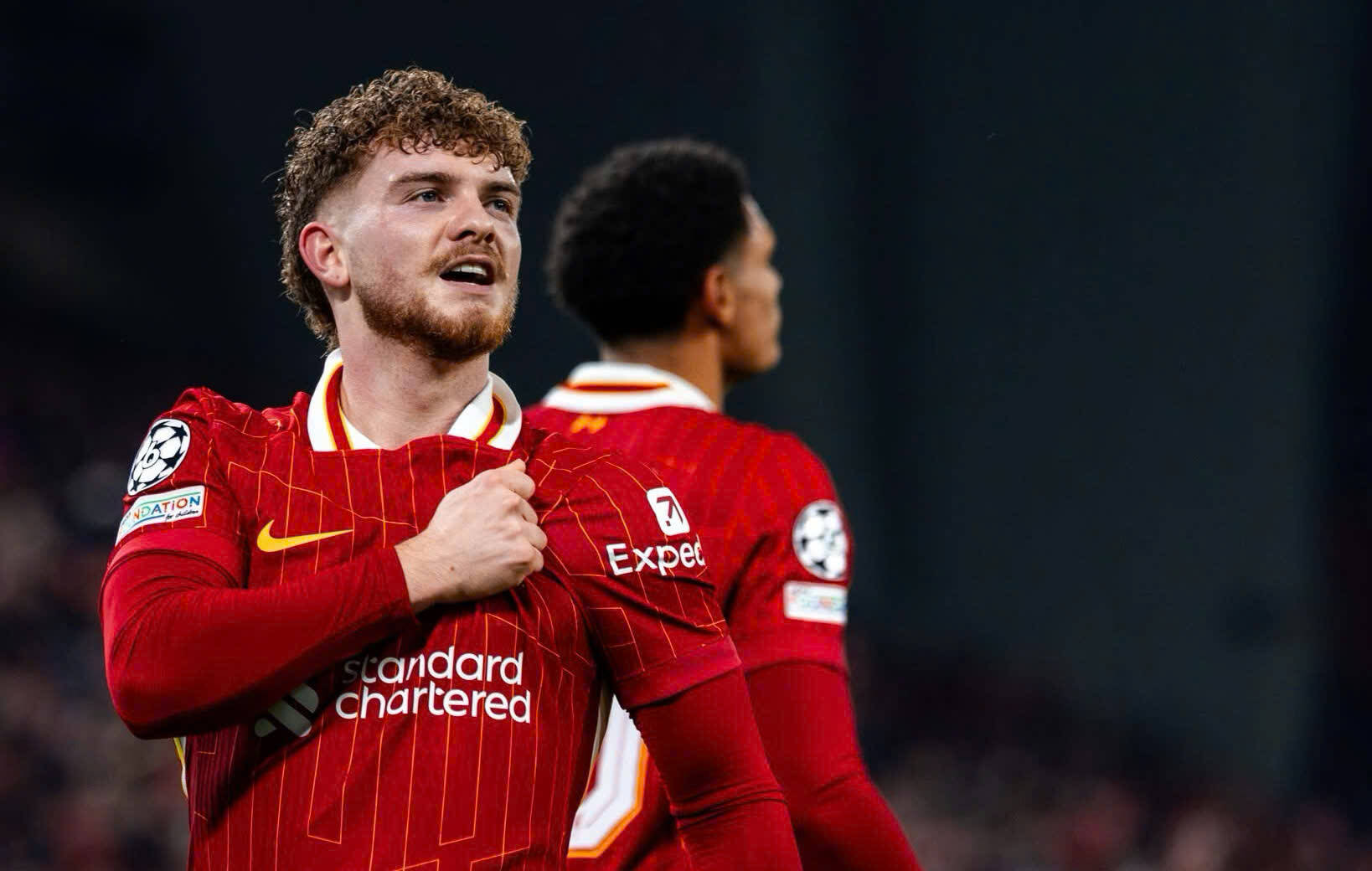 Bàn thắng quyết định của Harvey Elliott giúp Liverpool đánh bại Lille.  Ảnh: LFC
