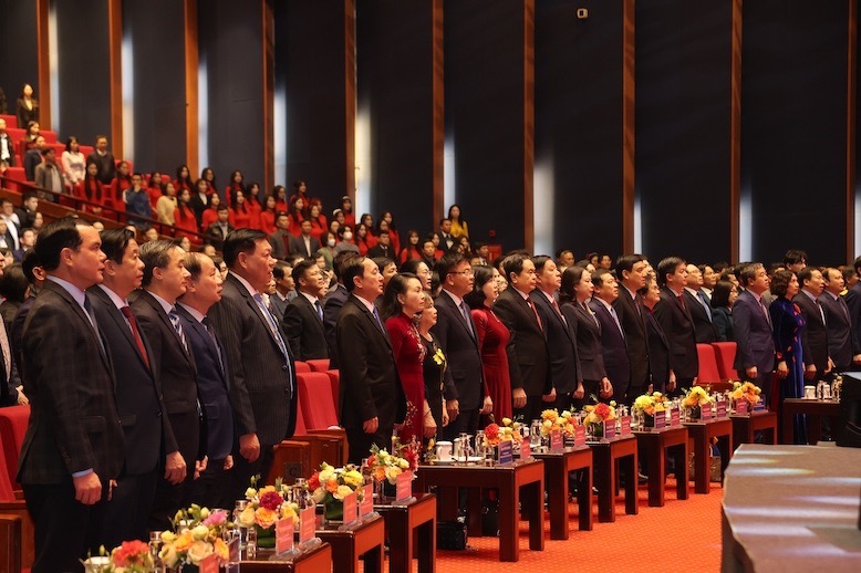 Các đại biểu tham dự Lễ kỷ niệm 70 năm Ngày Thầy thuốc Việt Nam 27.2. Ảnh: Bộ Y tế