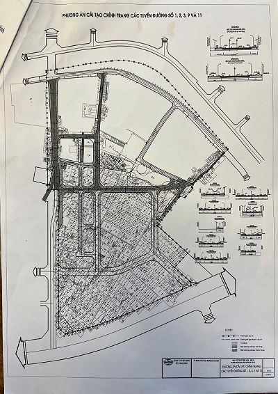 Phương án chủ đầu tư xin cải tạo. Ảnh: Phóng viên
