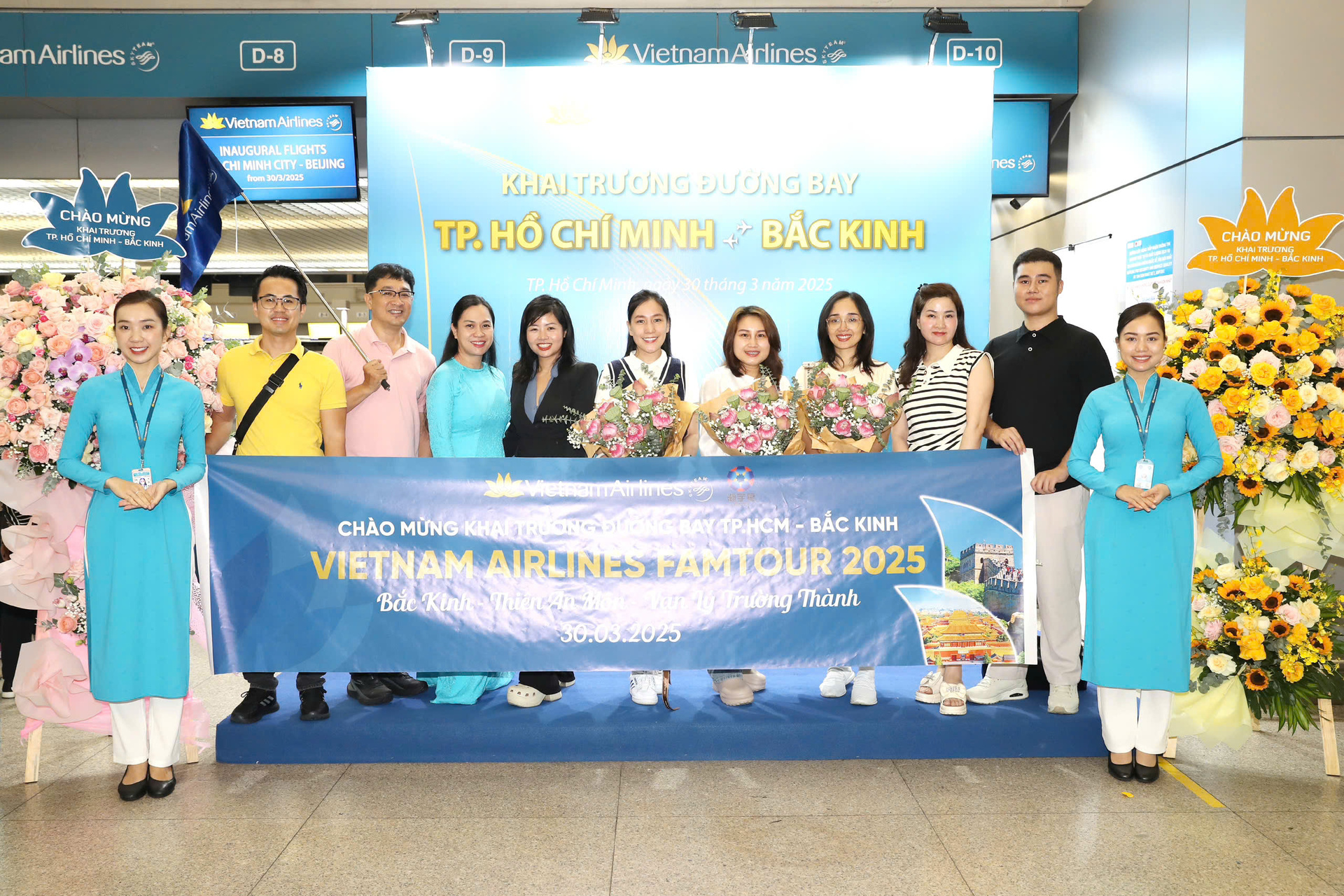 vietnam airlines khai truong duong bay thang den san bay lon nhat the gioi dai hung bac kinh hinh 1