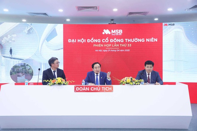 Ban lãnh đạo MSB trả lời các câu hỏi của cổ đông