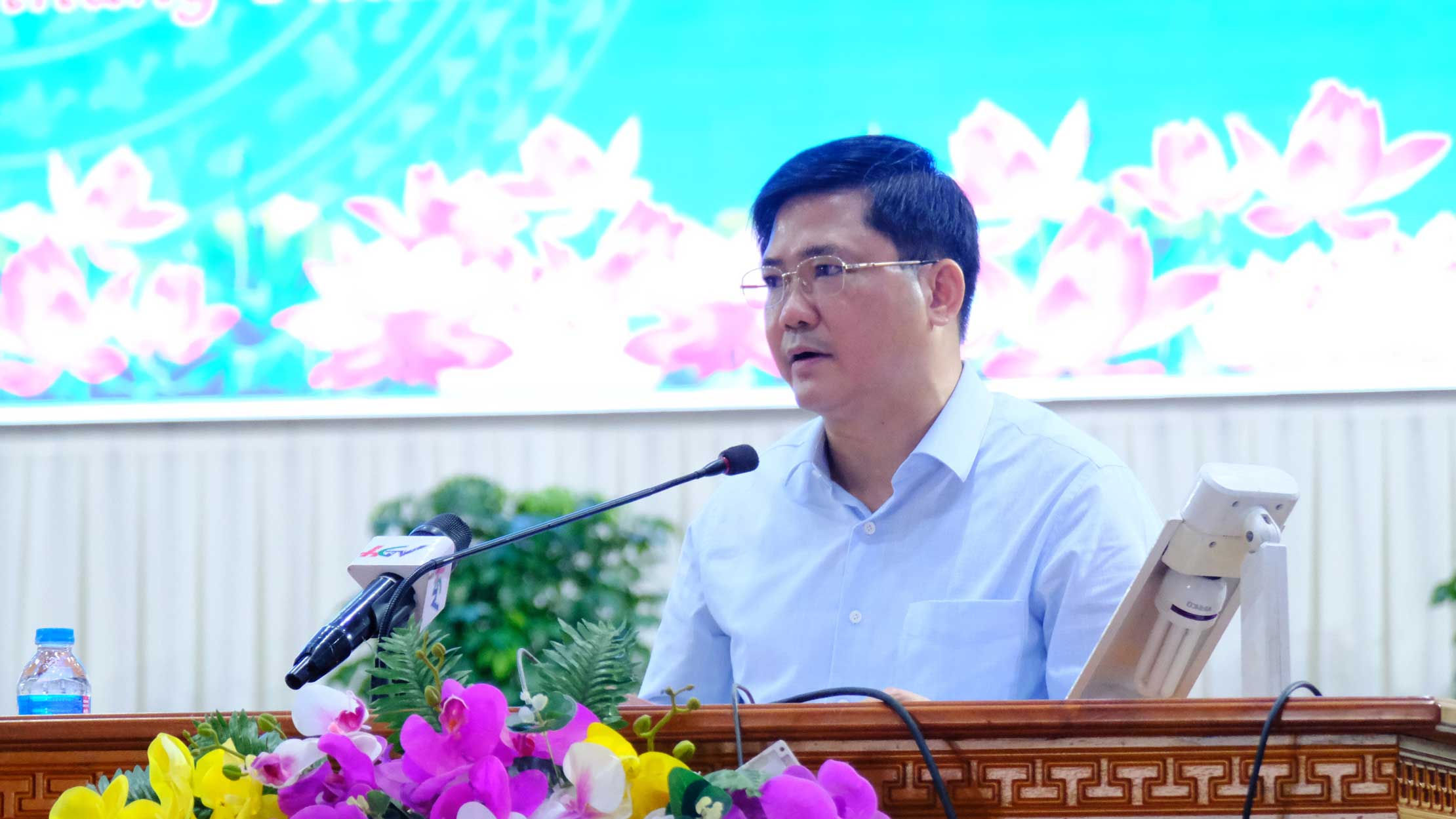 Ông - phát biểu tại buổi lễ. Ảnh: Mỹ Ly