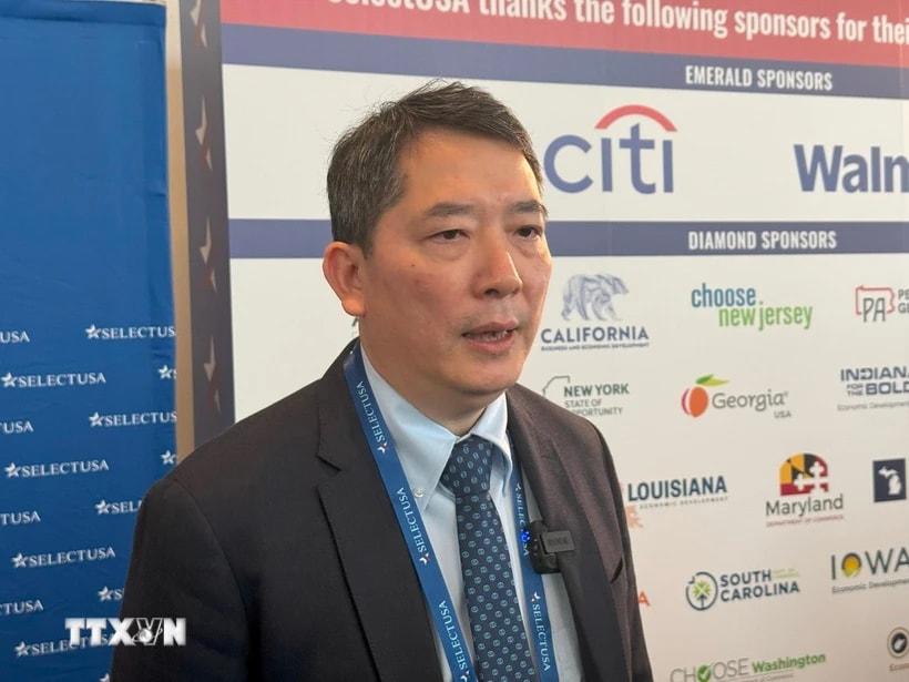 Thứ trưởng Bộ Tài chính Cao Anh Tuấn trả lời phỏng vấn TTXVN. (Ảnh: Ngọc Quang/TTXVN)