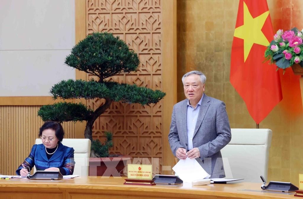 Phó Thủ tướng Thường trực Chính phủ Nguyễn Hòa Bình, trưởng Ban Chỉ đạo thực hiện sắp xếp, tổ chức lại đơn vị hành chính các cấp và xây dựng mô hình chính quyền địa phương hai cấp