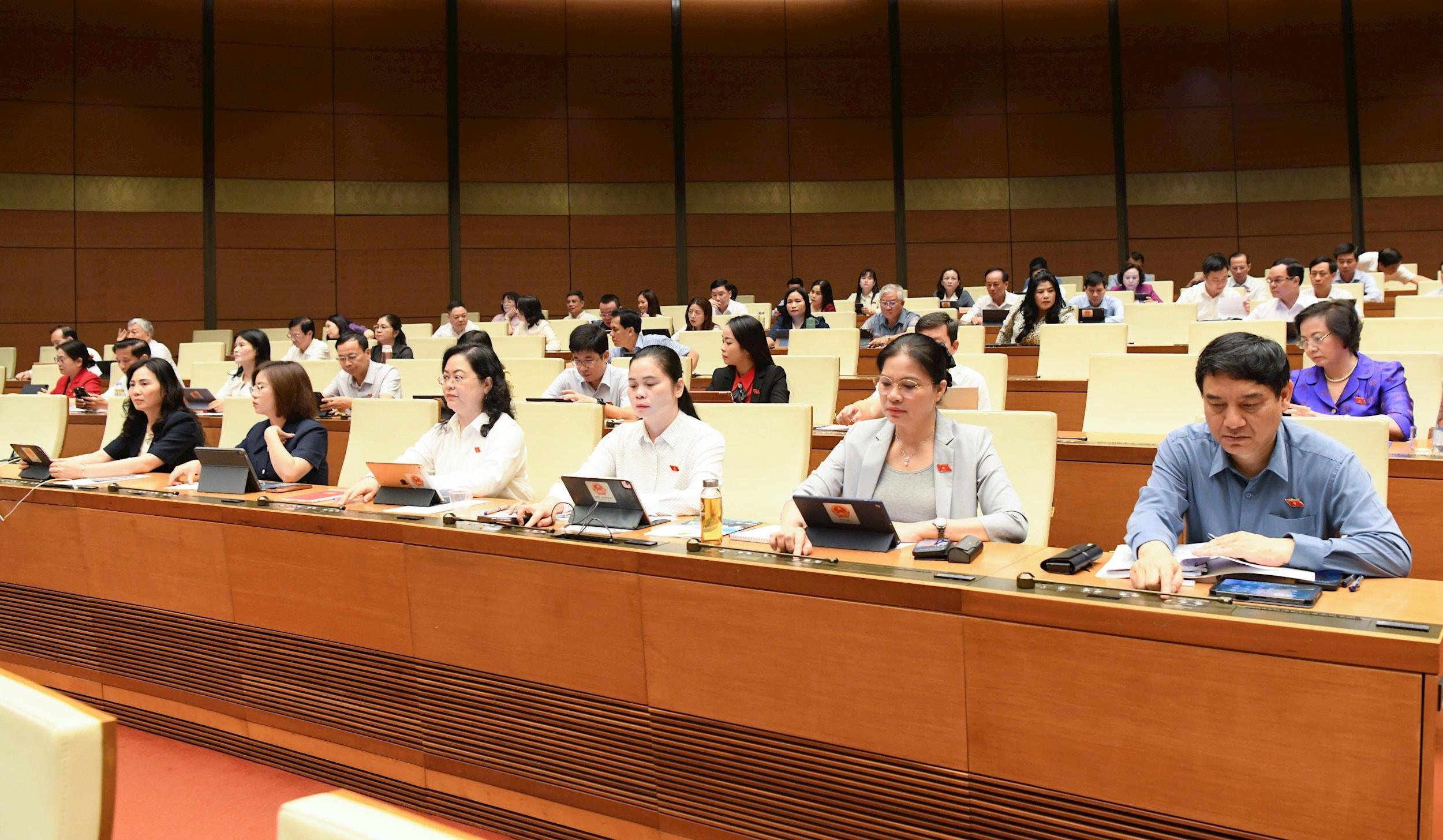 Bâm nút thông qua điều chỉnh chương trình kỳ họp.3