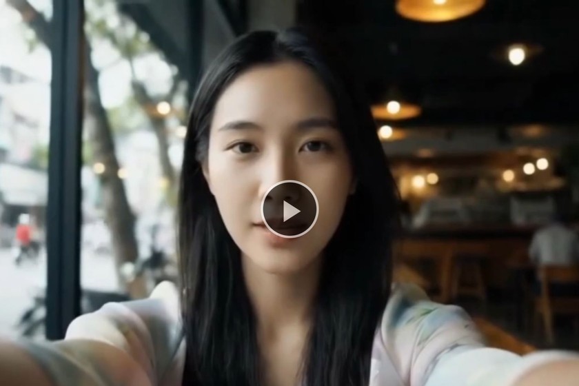 Video tạo bởi Veo3 đang “bùng nổ” trên mạng xã hội, nếu không gắn nhãn khó phân biệt thật, giả. (Ảnh cắt từ clip AI)