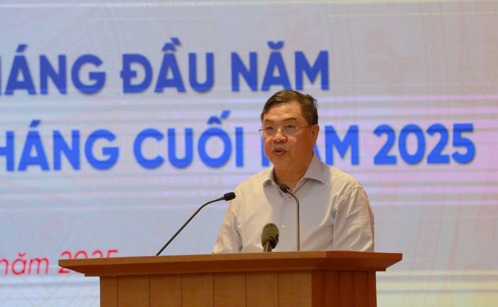 Ông Phạm Gia Túc phát biểu tại Hội nghị. Ảnh: Trần Vương