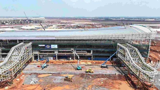 Huy động gần 13.000 nhân sự gấp rút thi công sân bay Long Thành