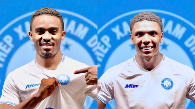 Hai ngoại binh mới của Nam Định FC. Ảnh: NĐFC