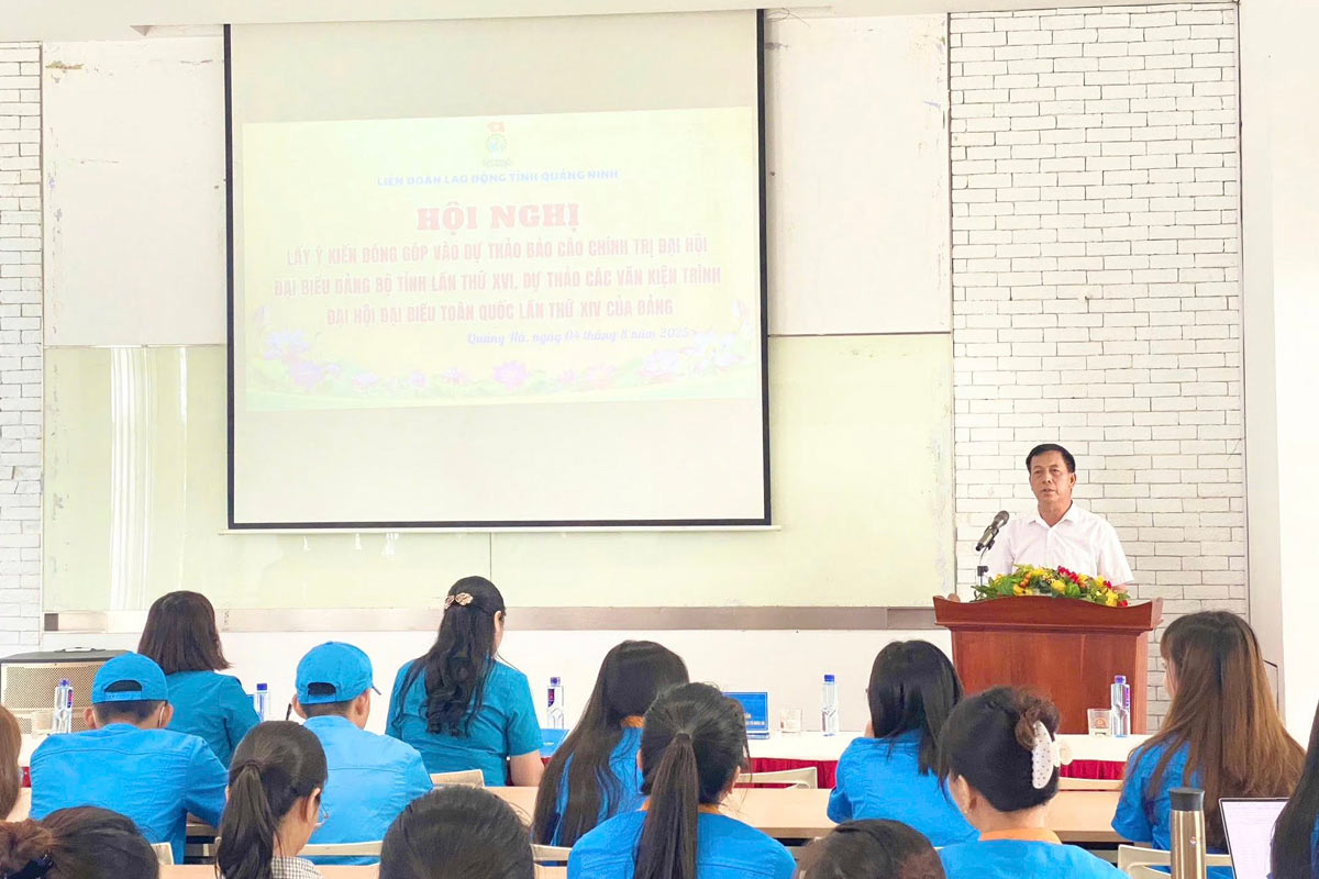 Quang cảnh hội nghị. Ảnh: Cổng TTĐT xã Quảng Hà