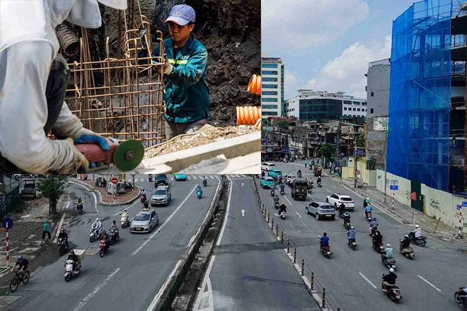 Hiện trạng khu vực sẽ xây dựng cầu vượt trên dự án đường