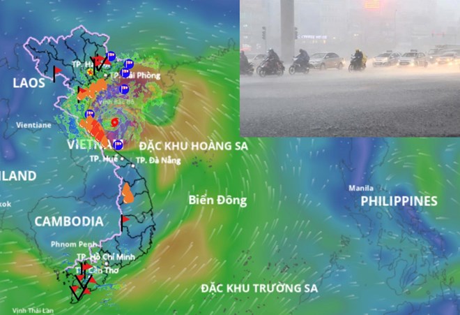 Khoảng 15-18h bão số 5 Kajiki đi vào đất liền, dự báo mới nhất khu vực bão đổ bộ