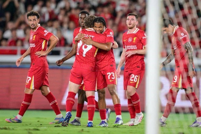 Liverpool dù thắng, nhưng theo cách không bền vững. Ảnh: AFP