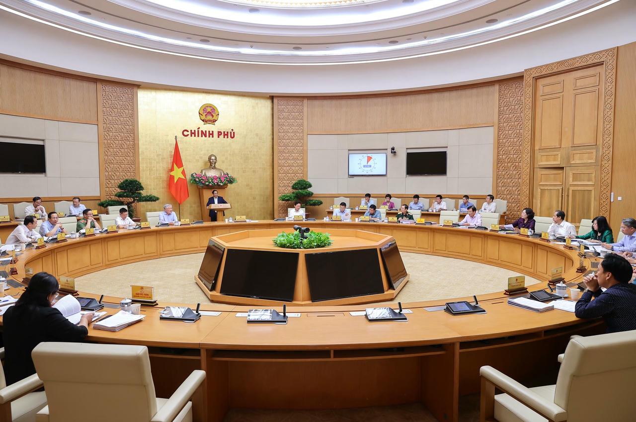 Thủ tướng Phạm Minh Chính chủ trì phiên họp. Ảnh: VGP