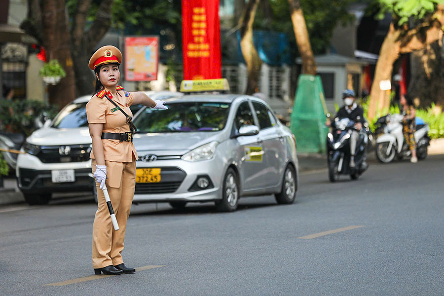 Giao thông thuận lợi trong ngày khai giảng năm học 2025 - 2026. Ảnh: Tô Thế