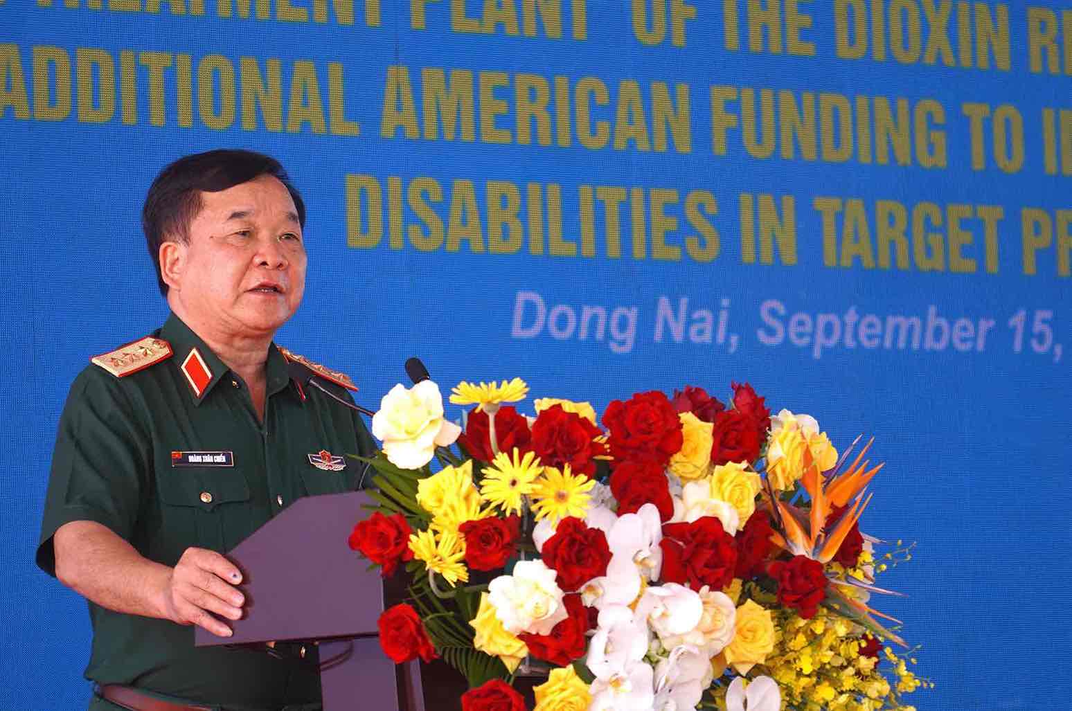 Thượng tướng Hoàng Xuân Chiến - Thứ trưởng Bộ Quốc phòng, Trưởng Cơ quan Thường trực Ban Chỉ đạo Quốc gia 701. Ảnh: HAC