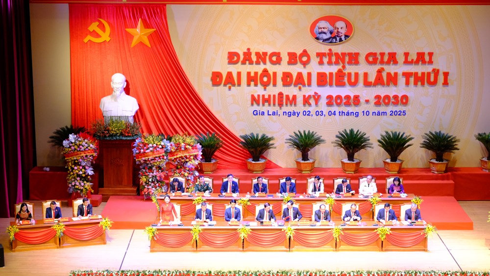Khai mạc phiên chính thức Đại hội đại biểu Đảng bộ tỉnh Gia Lai lần thứ I - ảnh 4