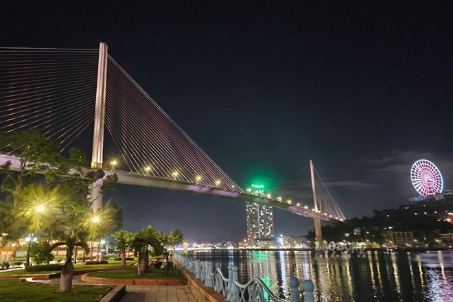 Đèn chiếu sáng mỹ thuật cầu Bãi Cháy, Quảng Ninh sẽ khắc phục, sửa chữa cuối năm 2025