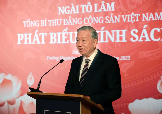 Tổng Bí thư Tô Lâm phát biểu chính sách tại Đại học Oxford (Vương quốc Anh)