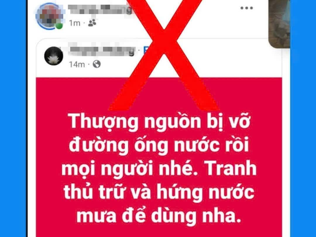 Ông Lê Quang Minh Lê Quang Minh khẳng định, thông tin về việc “cúp nước” trên địa bàn TP Huế đang lan truyền trên mạng xã hội những giờ qua là sai sự thật; đồng thời mong người dân không hoang mang, yên tâm phòng tránh mưa lũ. Ảnh: Hue-S.