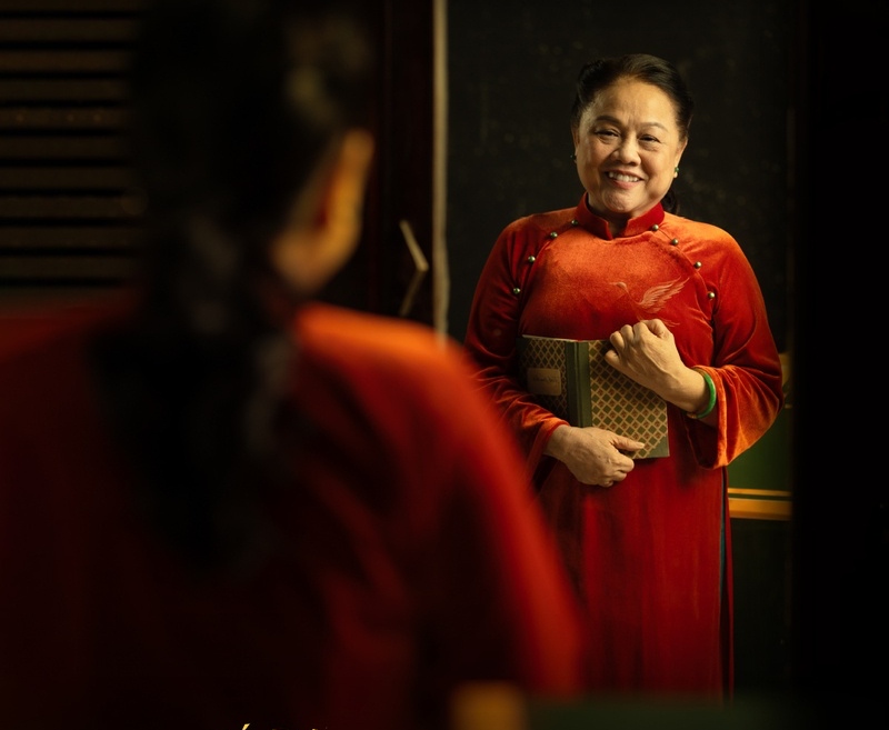 Nghệ sĩ Ái Như đóng trong “Phá đám: Sinh nhật mẹ“. Ảnh: CGV.