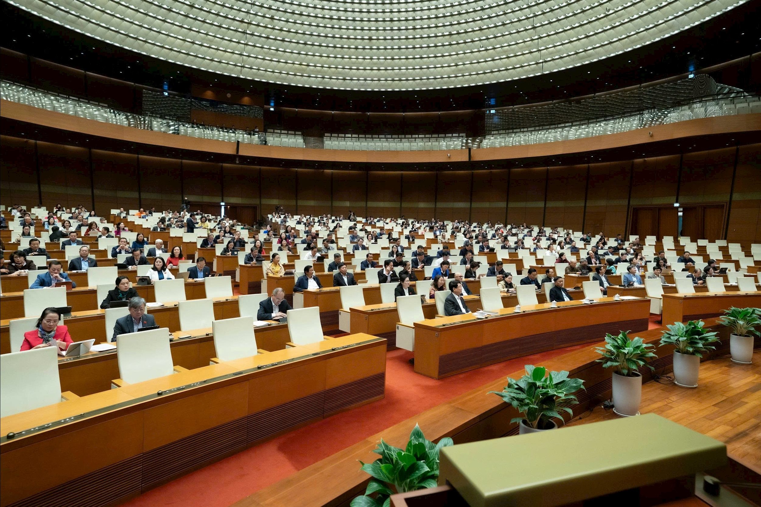 Các đại biểu dự phiên họp.