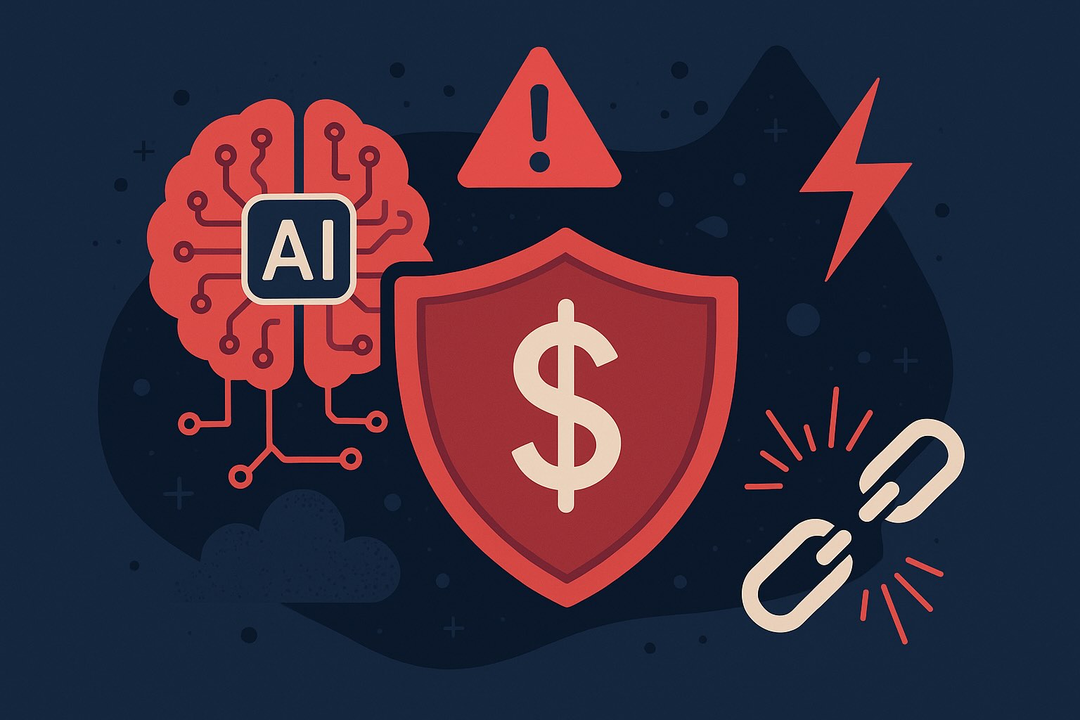 AI gây lo ngại vì có thể tạo ra thiệt hại hàng loạt với ngành bảo hiểm. Đồ họa: do AI tạo