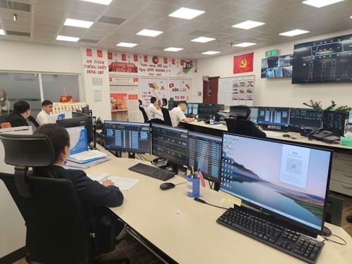 Trung tâm vận hành đường sắt đô thị số 3 Nhổn – Ga Hà Nội. Ảnh: Minh Hạnh