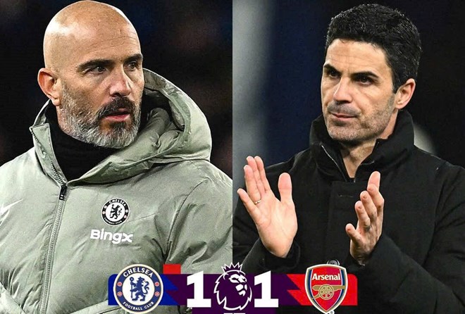 Arsenal để Chelsea cầm chân dù chơi hơn người