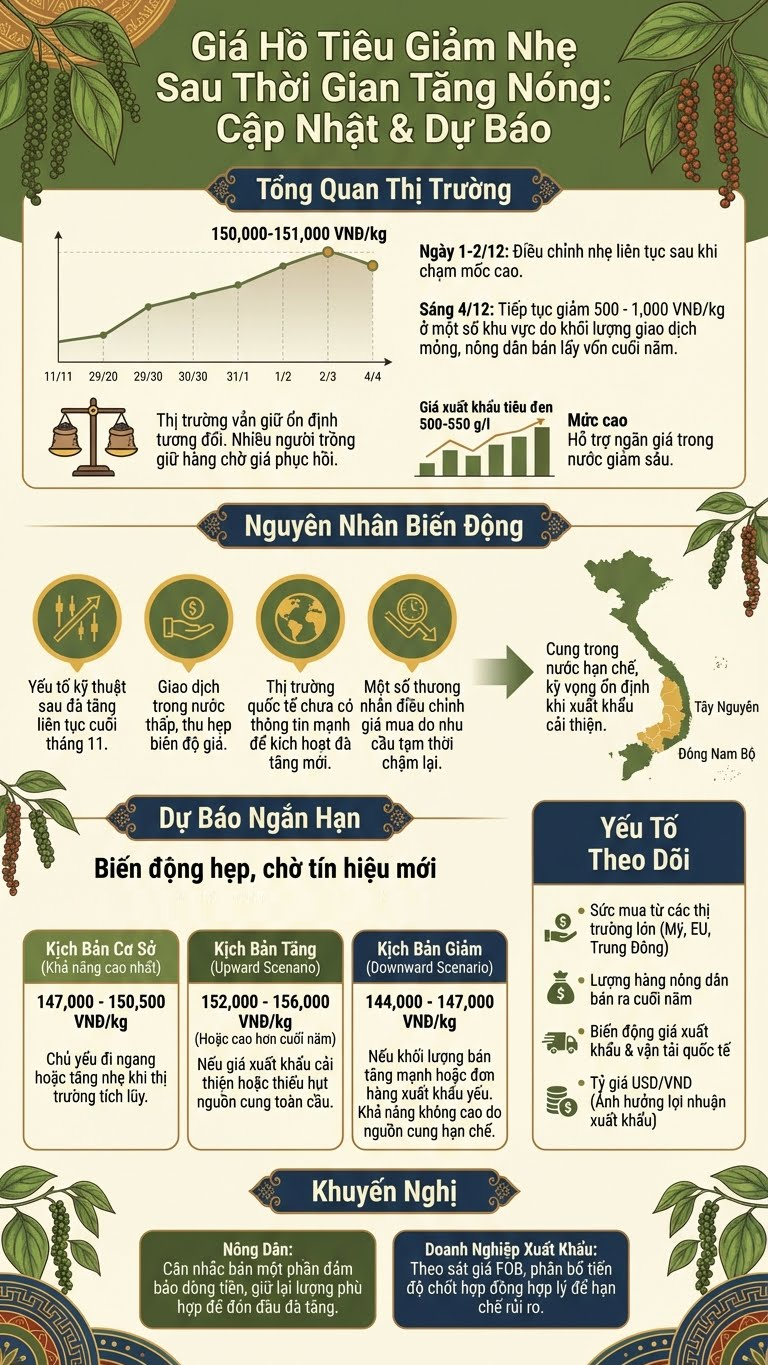 Giá hồ tiêu hôm nay 4.12: Giảm 500–1.000 đồng/kg - ảnh 3