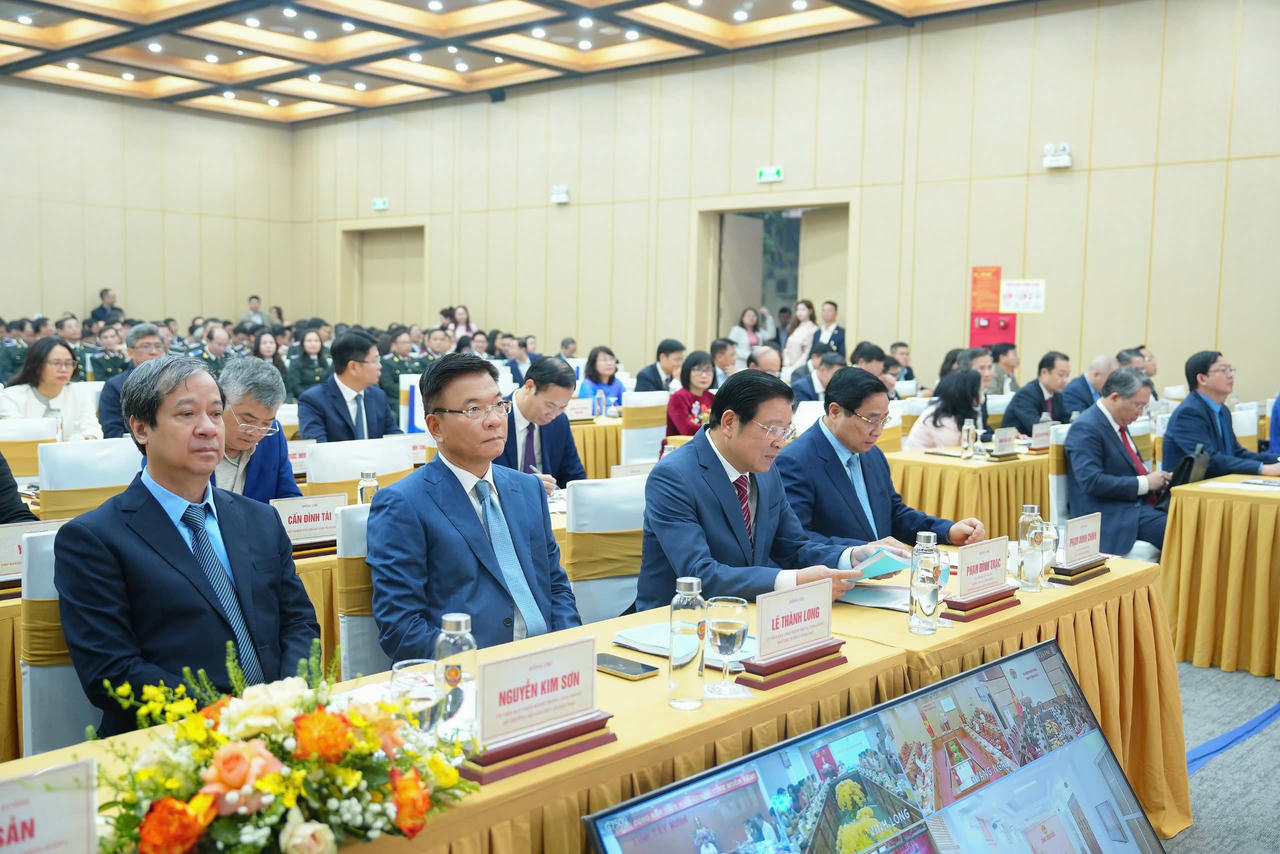 Thủ tướng Phạm Minh Chính và các đại biểu dự Hội nghị. (Ảnh: H.Giang)