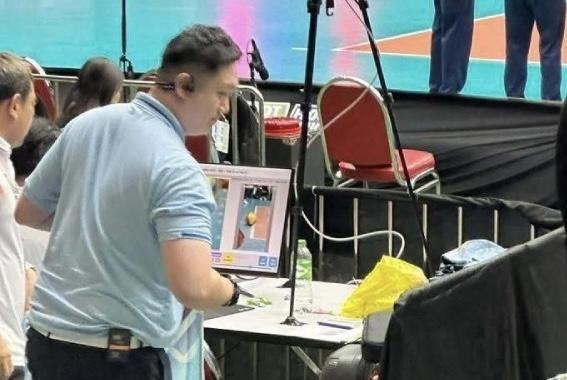 Hình ảnh được các chuyên trang bóng chuyền Thái Lan chia sẻ. Ảnh: Cắt từ video