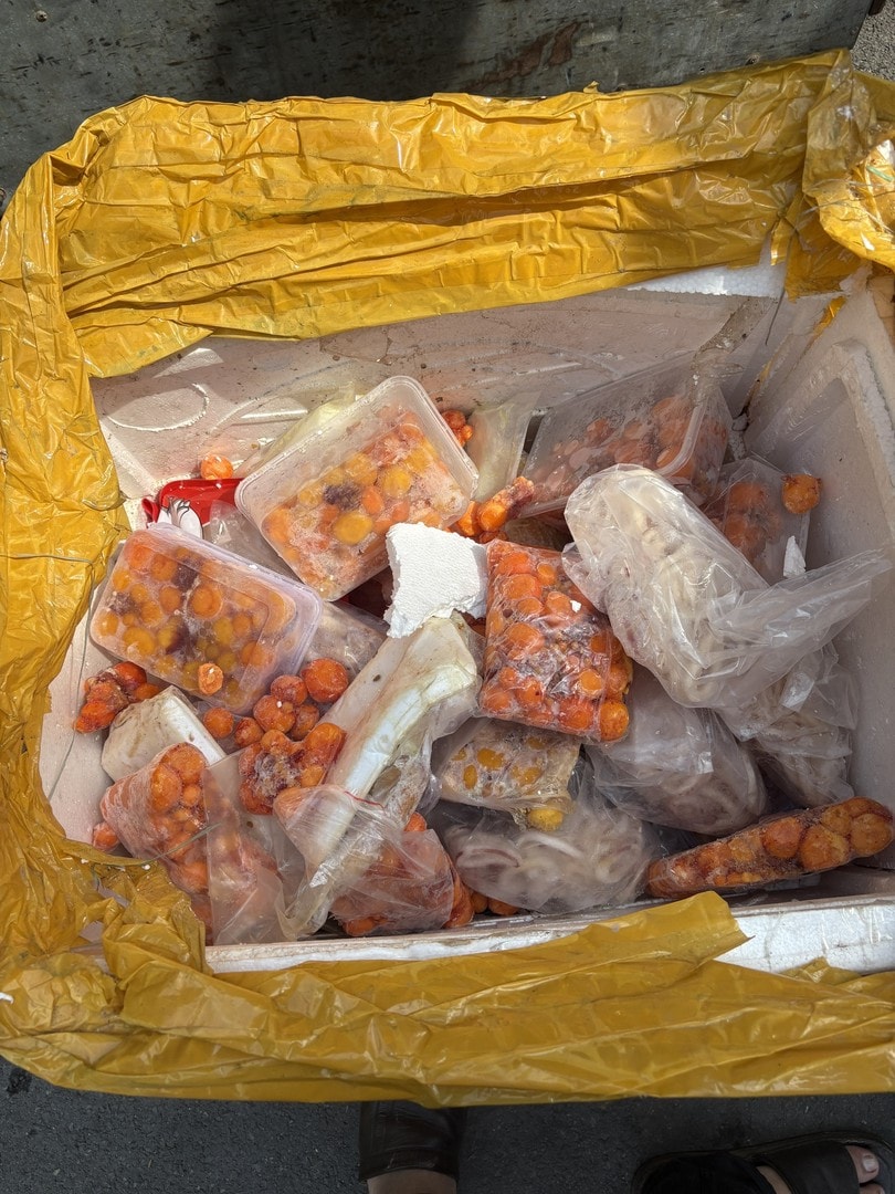 Sản phẩm thực phẩm lưu trữ trong kho lạnh bị kiểm tra