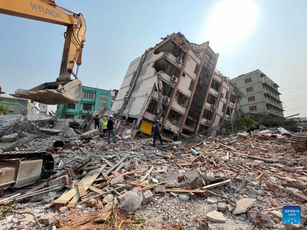 Động đất ở Mandalay, Myanmar cuối tháng 3.2025 khiến ít nhất 3.000 người thiệt mạng. Ảnh: Xinhua