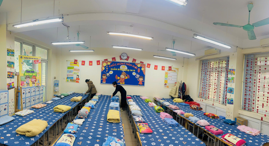 Trường Tiểu học Yên Hoà đảm bảo giữ ấm cho học sinh bán trú. img-5036.jpg