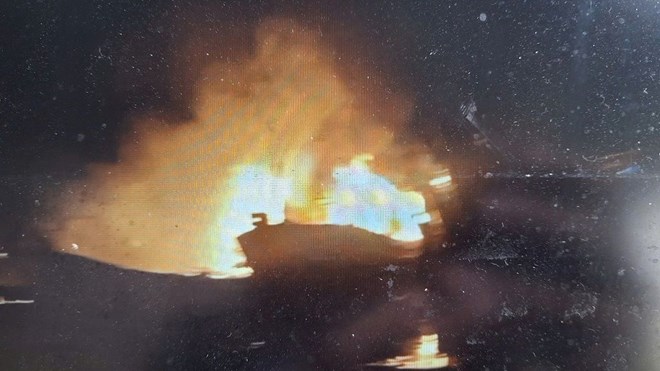 Quảng Ngãi cháy bốn tàu cá trong đêm