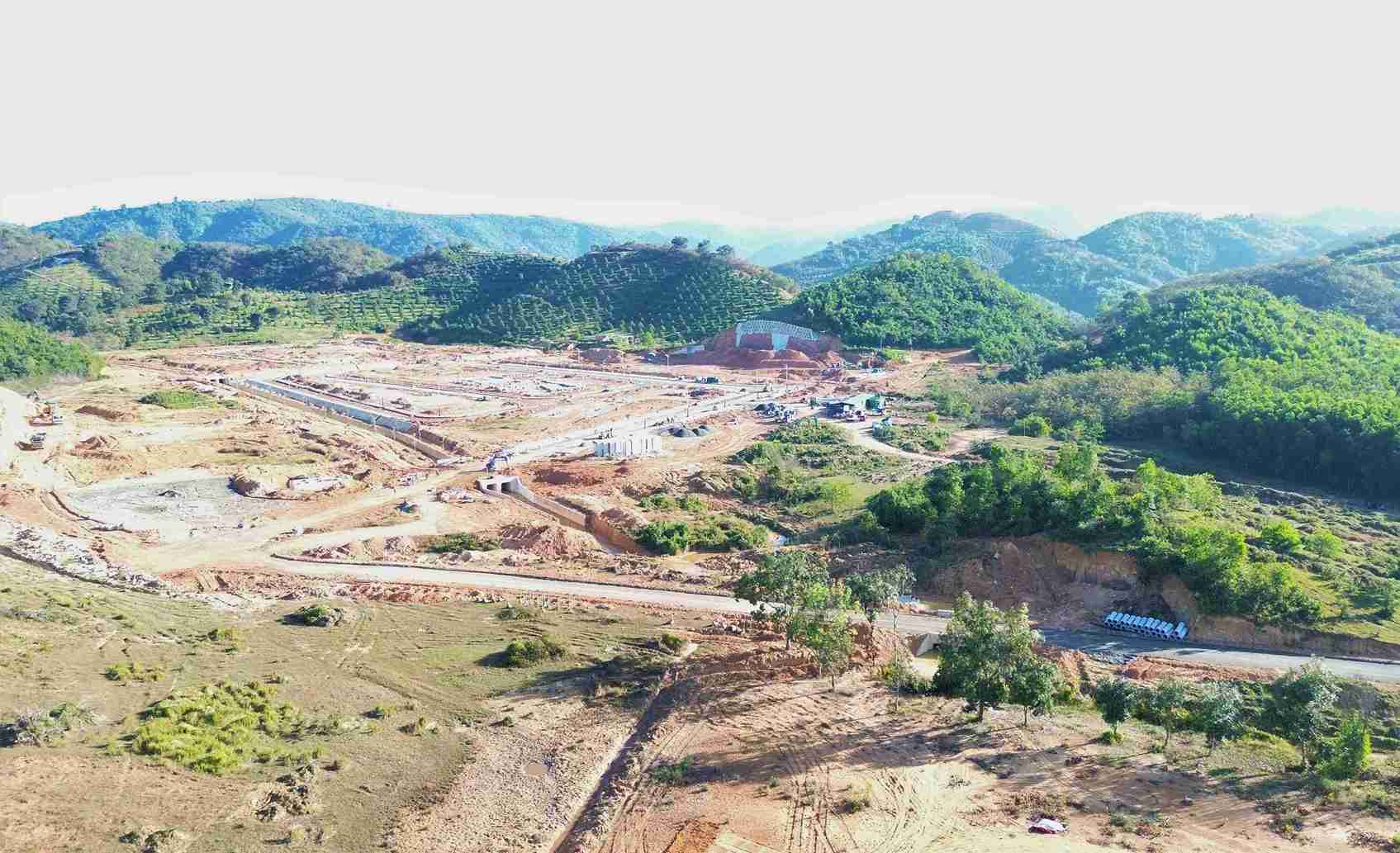 Khu dân cư tái định cư phục vụ cao tốc Tân Phú - Bảo Lộc tại xã Đạ Huoai. Ảnh: Phúc Khánh