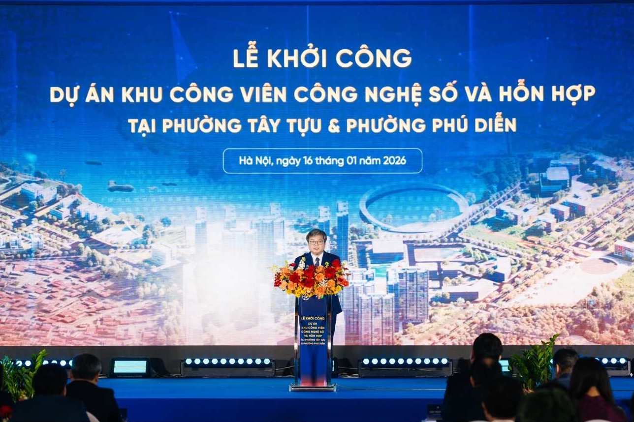 Ông Trương Việt Dũng - Phó Chủ tịch UBND Thành phố Hà Nội - phát biểu tại buổi lễ. Ảnh: BTC