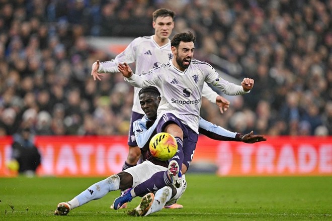 Giá trị Bruno Fernandes mang lại cho Man United là rất lớn. Ảnh: AFP