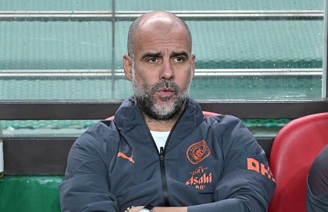 Guardiola được đồn đoán sẽ rời Man City sau mùa giải năm nay.  Ảnh: AFP