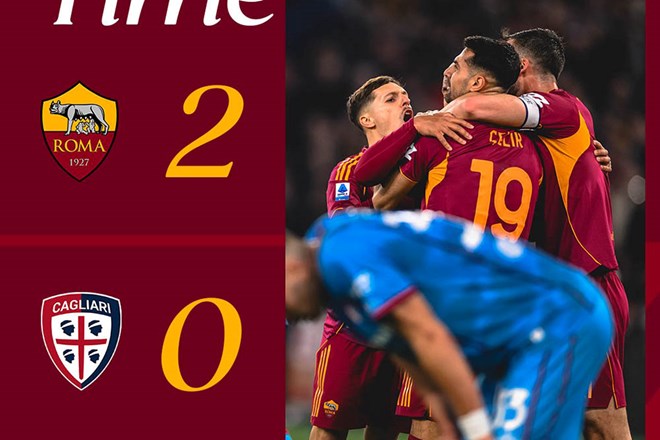 AS Roma thắng Cagliari, tiếp tục bám đuổi top 4 Serie A