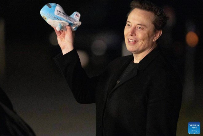 Tỉ phú Elon Musk. Ảnh: Xinhua