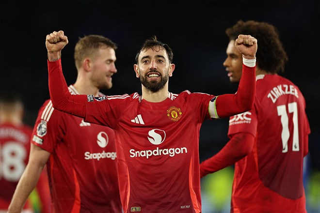 Bruno Fernandes đặt mục tiêu cùng Man United về nhì Premier League