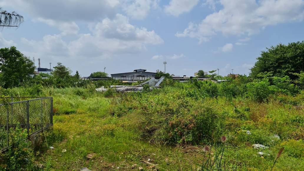 Chiếc máy bay MiG-21 bị bỏ quên xung quanh là cỏ mọc. Ảnh: Nhật Hồ.